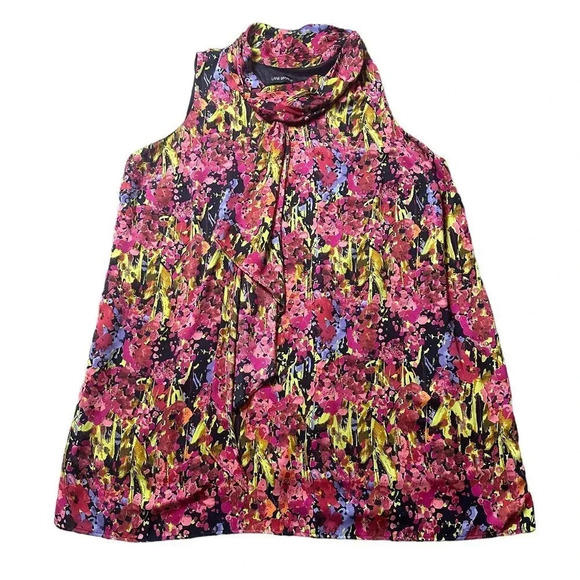 Lane Bryant Bold Floral Shift Dress A-Line Mini Length Plus Size 26 Women's - Picture 1 of 9